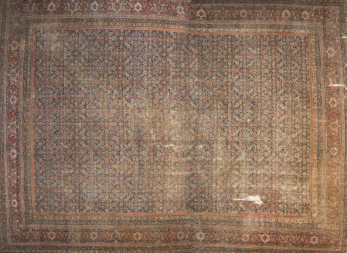 Alfombra persa antigua en lana