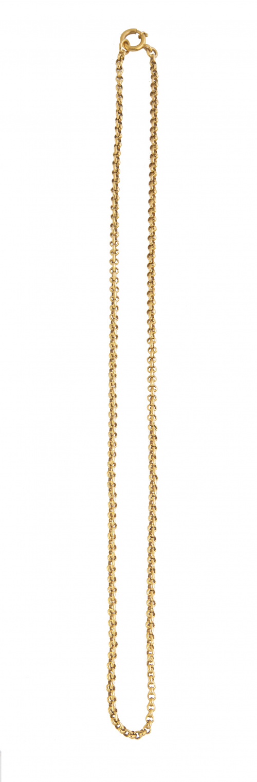 Cadena portuguesa de pp. S. XX con eslabones circulares y e