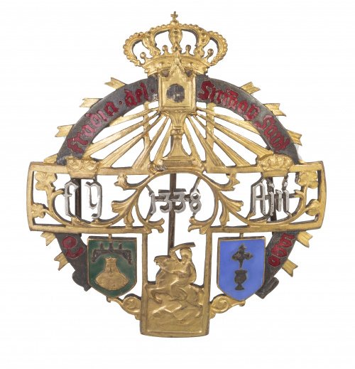 Placa de la Real Cofradía de los Caballeros del Santísimo y