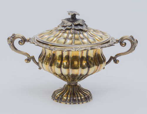 Soperilla en plata vermeille, ley 800.Francia, segunda mi