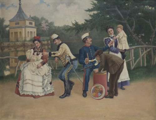 ESCUELA ESPAÑOLA, SIGLO XIXDía de juegos en el parque