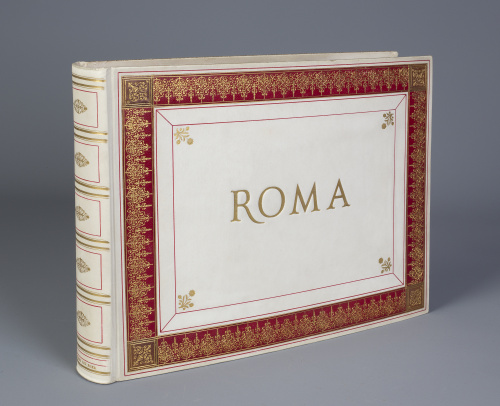Albúm de fotografías con vistas de Roma y sus obras de arte