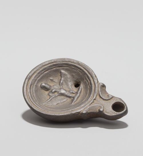 Linterna en barro. Trabajo romano.