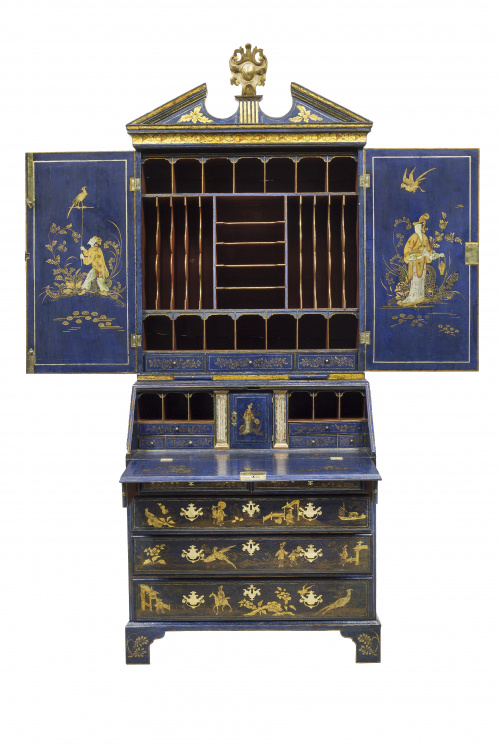 Giles Grendey (1693-1780)*Bureau-bookcase Jorge II lacado