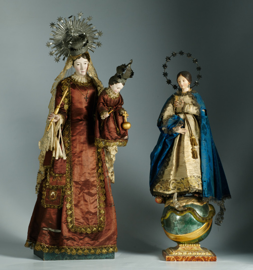 Escuela española, S. XIX.“Virgen del Carmen”Imagen vestid