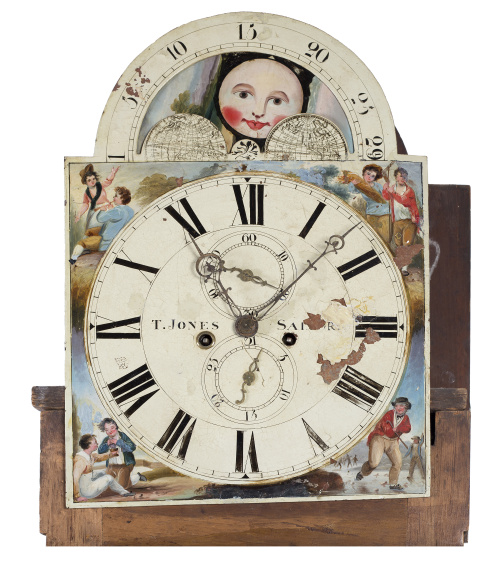 Thomas Jones (1824-1848).Reloj de caja alta de madera de 