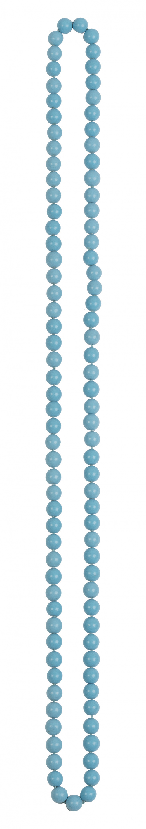 Prog: 42113. Collar largo de cuentas esféricas de 8 mm de t