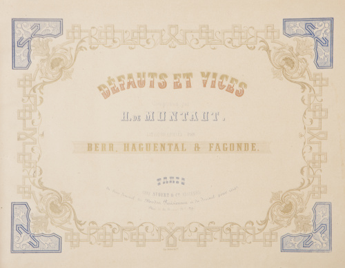 Álbum, a la manera del siglo XVIII, con 11 litografías grab