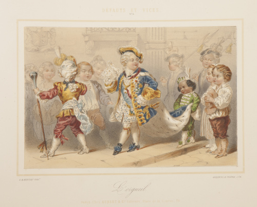 Álbum, a la manera del siglo XVIII, con 11 litografías grab