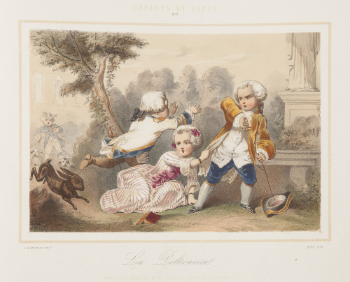 Álbum, a la manera del siglo XVIII, con 11 litografías grab