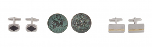 Tres pares de gemelos vintage