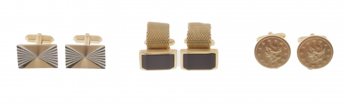 Tres pares de gemelos vintage