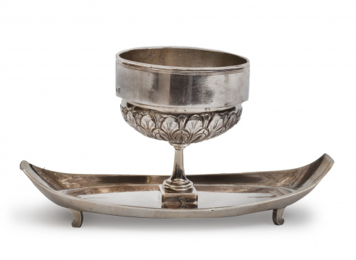 Braserillo neoclásico en plata virreinal mejicana en su col