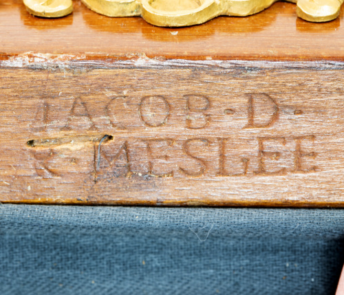 Juego imperio de dos sillas y un sillón estampillados JACOB