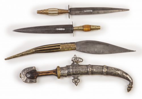 Navaja en metal.Trabajo español, S. XIX.