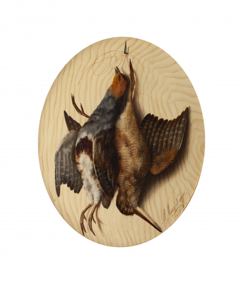 MICHELANGELO MEUCCI (1840-1909)Pareja de trampantojos con