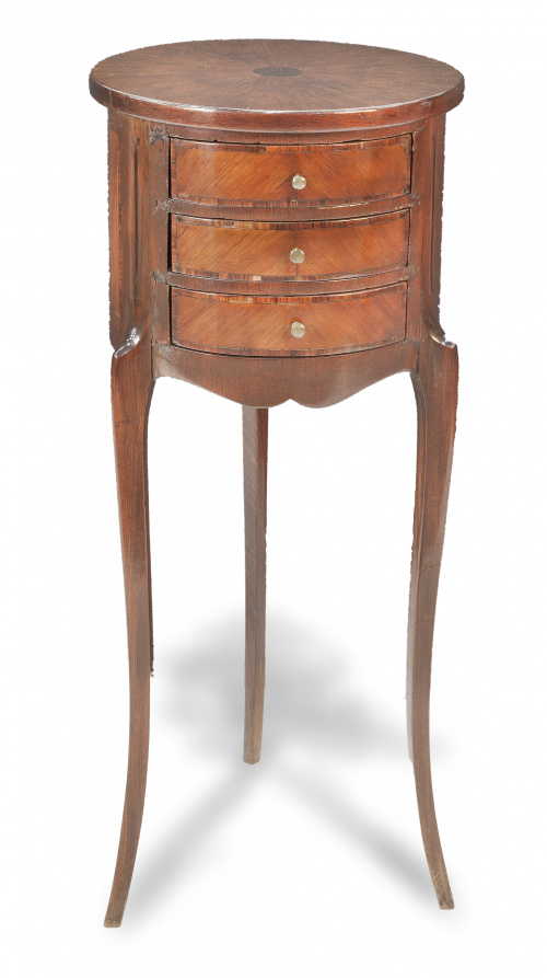 Mesita auxiliar Luis XVI en madera de caoba, Francia, pp 