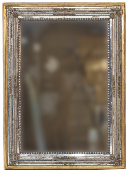 Espejo de sagrario en madera dorada y cristal.Trabajo ita