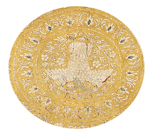 Tapiz indoportugués en seda y algodón.Goa, S. XVI - XVII. 