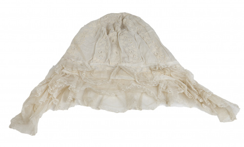 Gorro para dormir con bordado de flores y encaje, pp. del S
