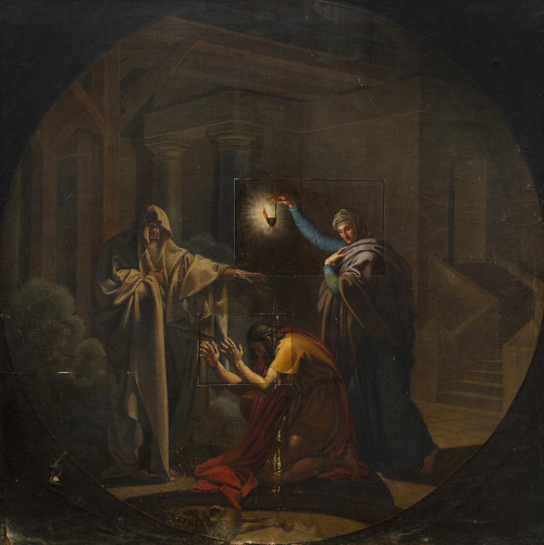 ESCUELA ESPAÑOLA, SIGLO XIXHamlet con su padre fantasma