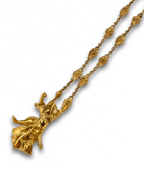 Colgante escultura de Dalí “ Carmen ”con cadena divisible e