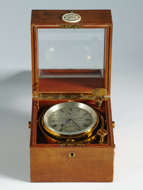 Cronometro marinoMaderaTrabajo sueco para el mercado ingl