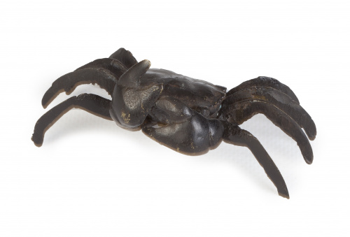 Pisapapeles japonés de bronce con forma de cangrejoJapón,