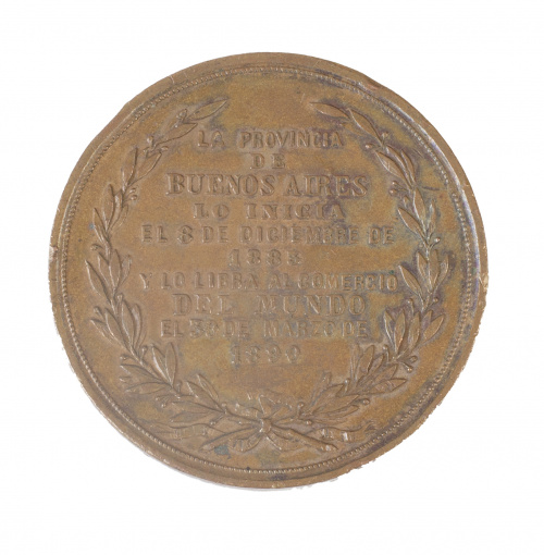 Medalla conmemorativa de la inauguración del puerto de La p