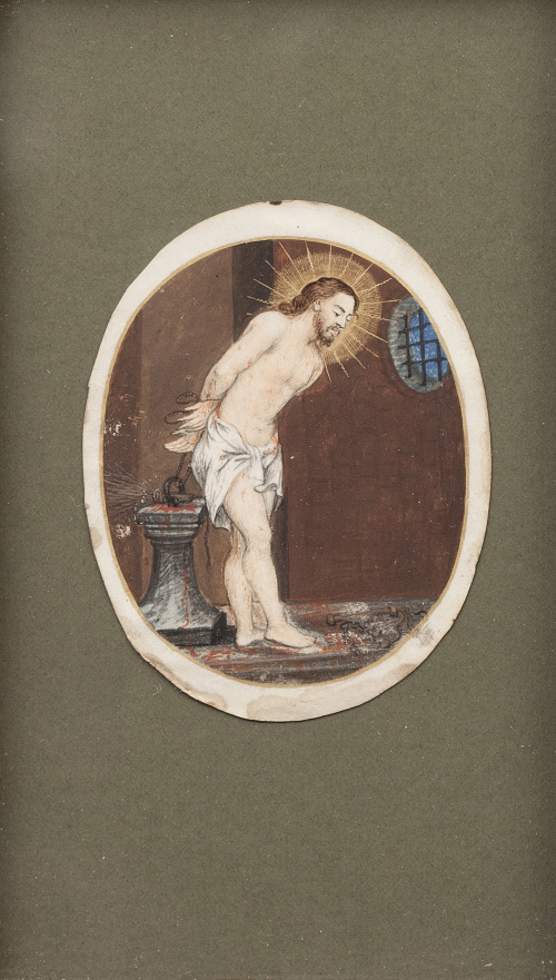 ESCUELA ESPAÑOLA, H. 1700Cristo atado a la columna