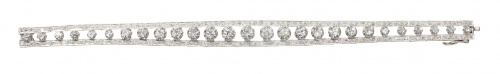  Pulsera de brillantes años 50 con línea rivière de brillan