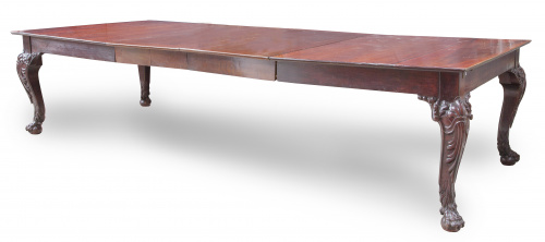 Mesa de comedor extensible de madera de caoba.Inglaterra,