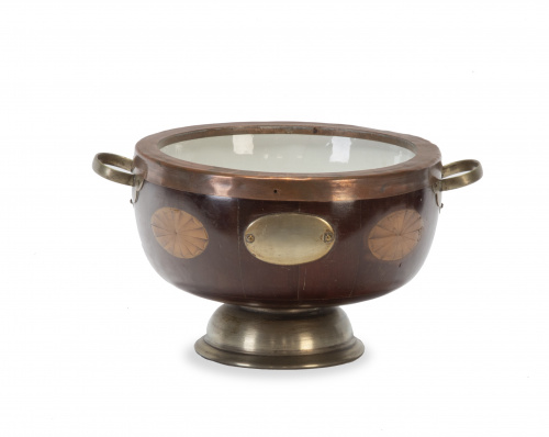 Centro de madera y marquetería.Inglaterra, pp. del S. XX.