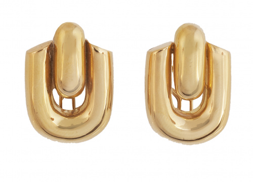 Pendientes con diseño grandes gallones con base en forma de