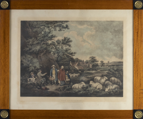 G. MORGAN (painted) W. WARD (engrave)"The shepherds" y "T