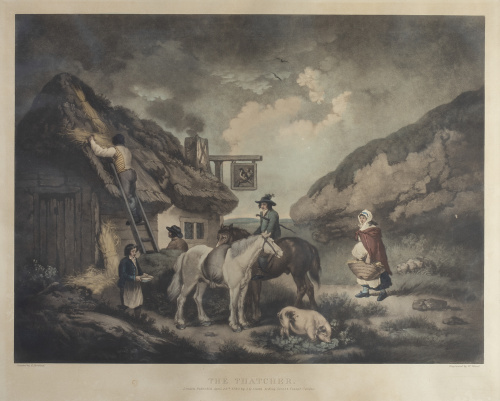 G. MORGAN (painted) W. WARD (engrave)"The shepherds" y "T