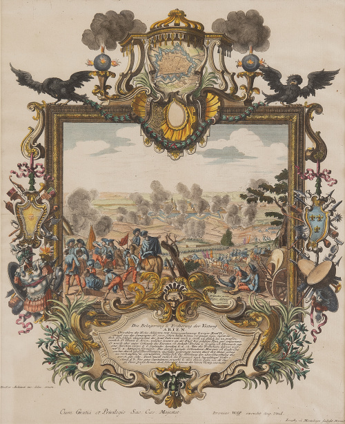 PAUL DECKER (der Jüngere) (1685- 1742)Asedio de Arien
