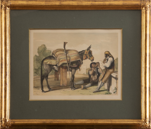 JOHN FREDERICK LEWIS (Londres, 1804-1876) Descansando