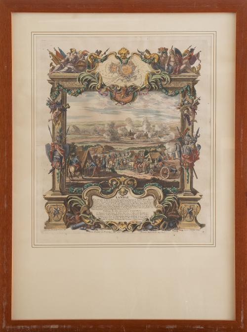JOHANN AUGUST CORVINUS (1683-1738)Asedio de Landau