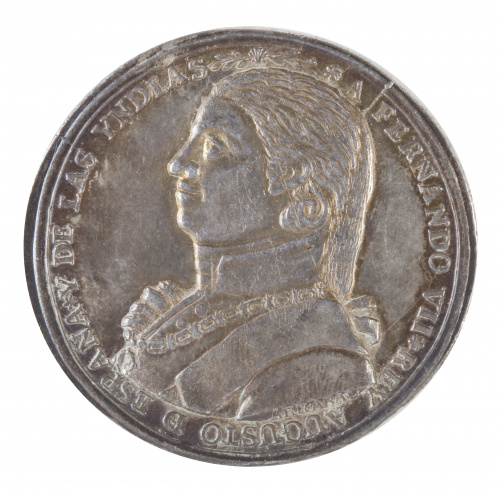 Medalla en plata de la proclamación de Buenos Aires. 1808. 