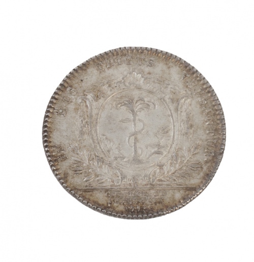 Jetón francés en plata de Luis XVI. Colegios de Farmacia. 1