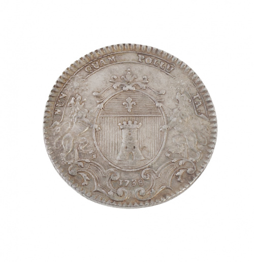Jetón francés en plata de Luis XV. Cámara de comercio de Ba