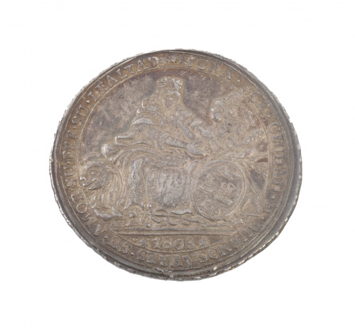 Medalla en plata de la proclamación de Buenos Aires. 1808. 