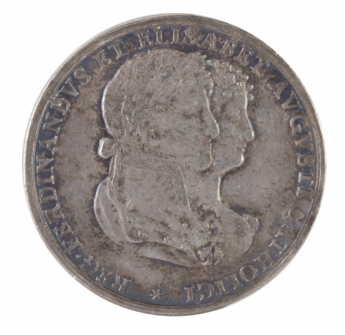 Medalla  conmemorativa de la boda de Fernando VII e Isabel 