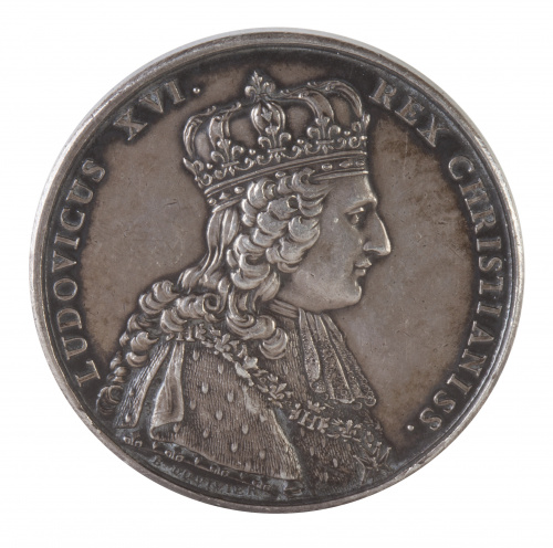 Medalla de proclamación de Luis XVI. Plata
