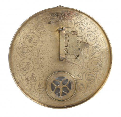 Astrolabio de bronce grabado.Irán, S. XIX - XX.