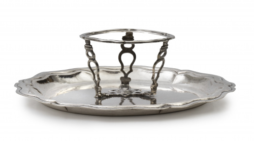 Mancerina de plata en su color con punzones.Córdoba, Aran