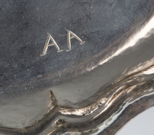 Mancerina de plata en su color con punzones.Córdoba, Aran