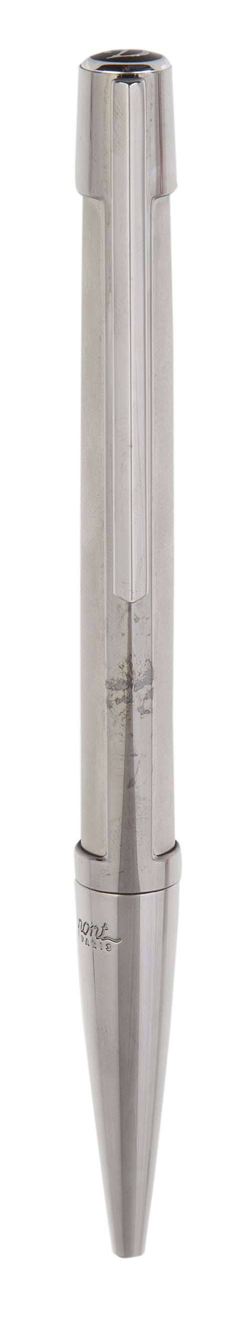 Bolígrafo DUPONT plateado brillante y plateado mate