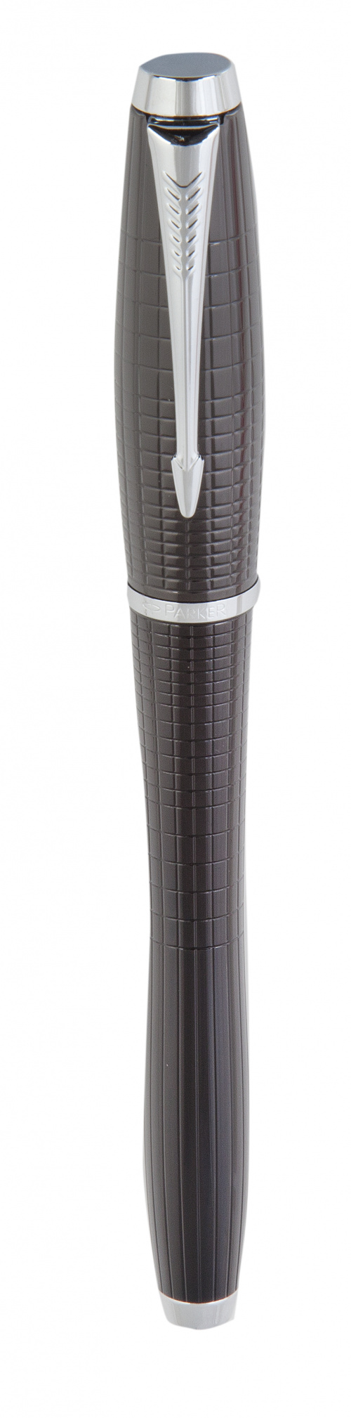 Pluma PARKER negra y plaqué en plata